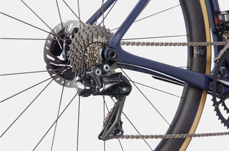 2021 Cannondale SuperSix EVO Hi-MOD Disc Dura-Ace Di2 Bike in Blue-3